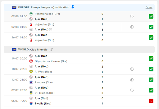 Ajax vs Heerenveen 2