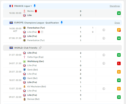 Lille vs Slavia Praha 2